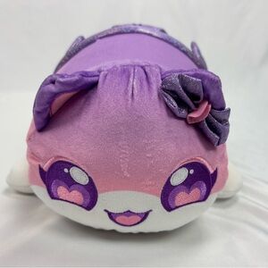 Aphmau MeeMeows Purple Pink Mermaid Cat Stuffed Animal Plush 11”